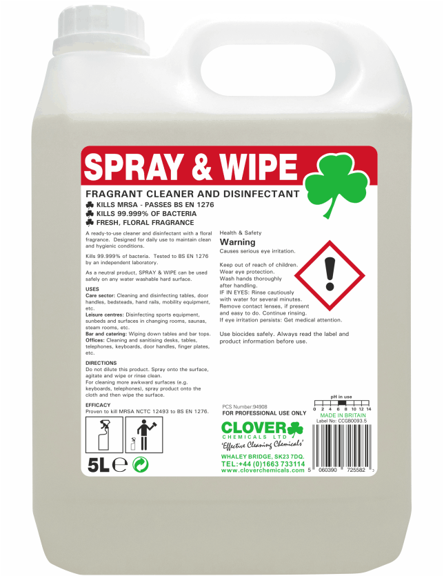 spray & wipe 5L