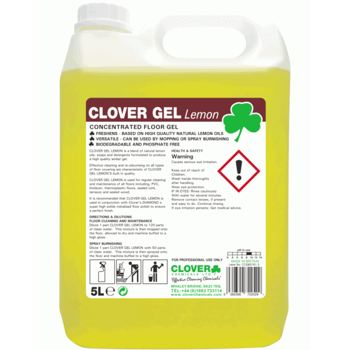 Clover Gel Lemon – 5L