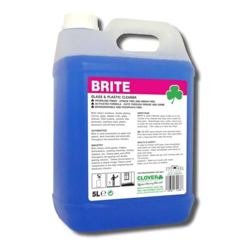 Clover BRITE Glass and Plastic Cleaner 5L